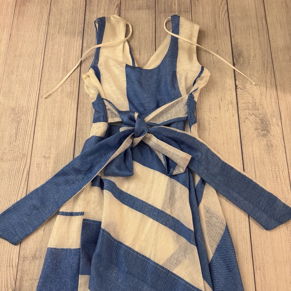 Eva By Eva Franco Venice Mykonos Stripe Dress Women's Size 6 - Picture 9 of 11